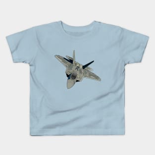 Fighter aircraft cartoon illustration Kids T-Shirt
